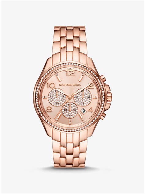 michael kors uhren mk 7251|Oversized Pilot Pavé Rose Gold.